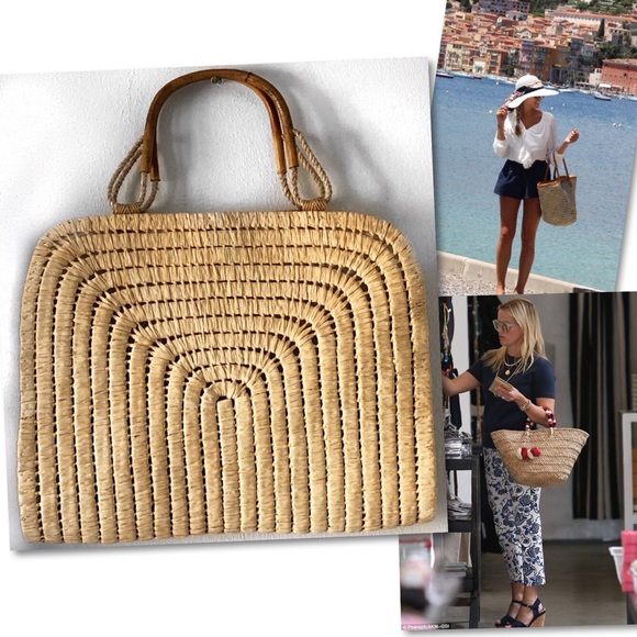 unbranded Handbags - UNBRANDED LARGE STRAW BAG PURSE ITALY